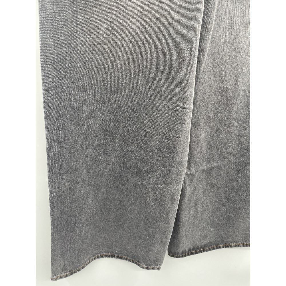 NWT Edikted Wide-Leg Jeans Women's Small Gray Washed Denim High Rise 100% Cotton - Picture 5 of 13